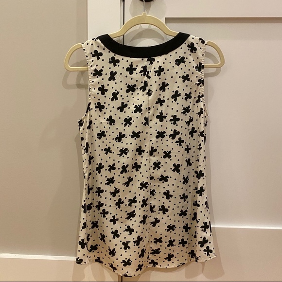 Flutterbye Polkadot Black and White Tank Top - Picture 2 of 3